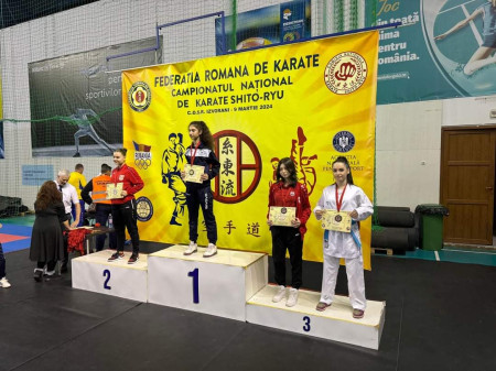 Clasare pe podium - Karate
