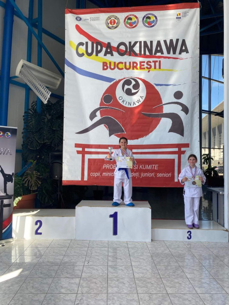 Clasare pe podium la Karate